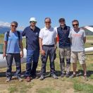 Juny 2017. Team Igualada al Campeonato Nacional de Vuelo a Vela 2018, a la Cerdanya. L. Curbera, F. Pàmpols, J.C. Minguell, D. Broto, M. Soler.