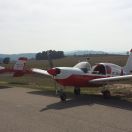 Aviones remolcadores (ya ausentes): Rallye 180 (EC-CEK) y Rallye 235 (F-BXYS)